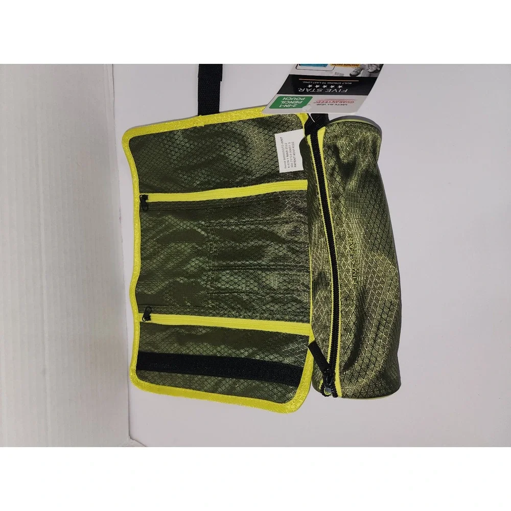 New‎ Five Star 2 in 1 Pencil Pouch Roll Bag zipper